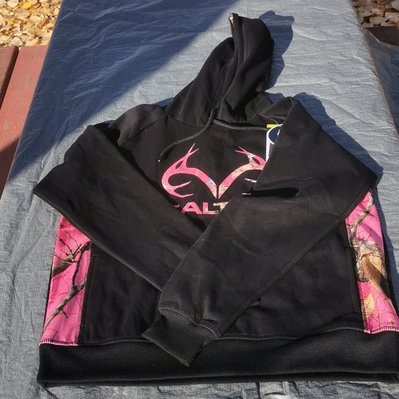 Real Tree Small S Realtree black pink camo New NWT hoodie sweatshirt - Picture 12 of 12